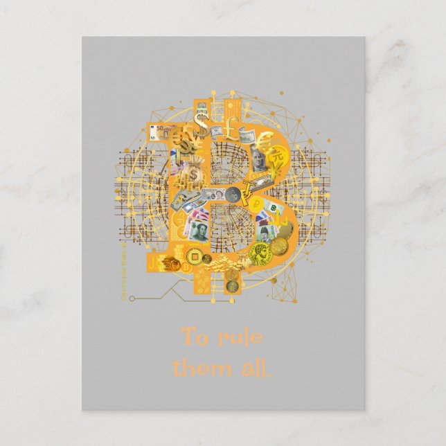 Carte Postale Bitcoin (Devant)