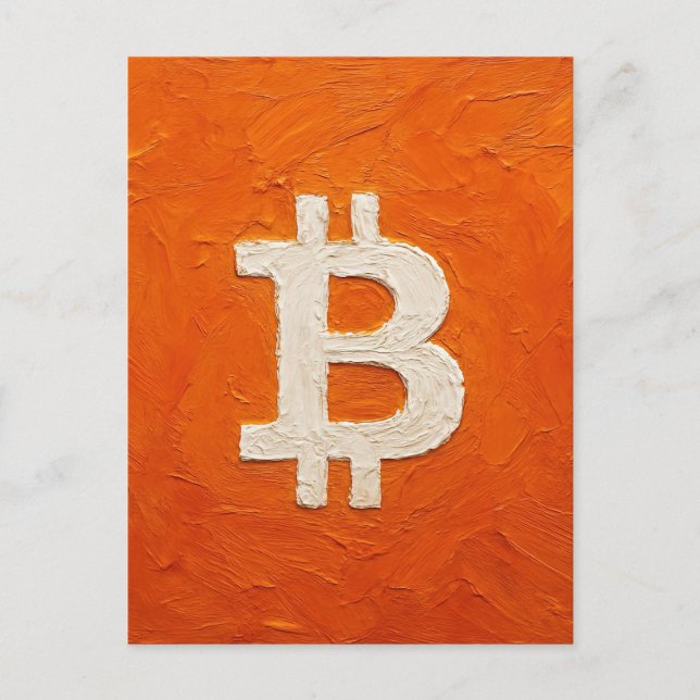 Carte Postale Bitcoin Standard (Huile, Style : 2) (Devant)