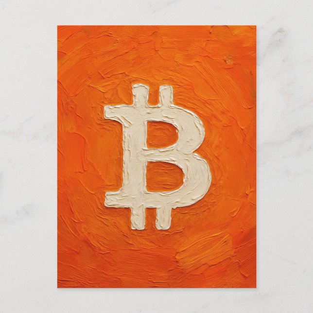 Carte Postale Bitcoin Standard (Huile, Style: 3) (Devant)