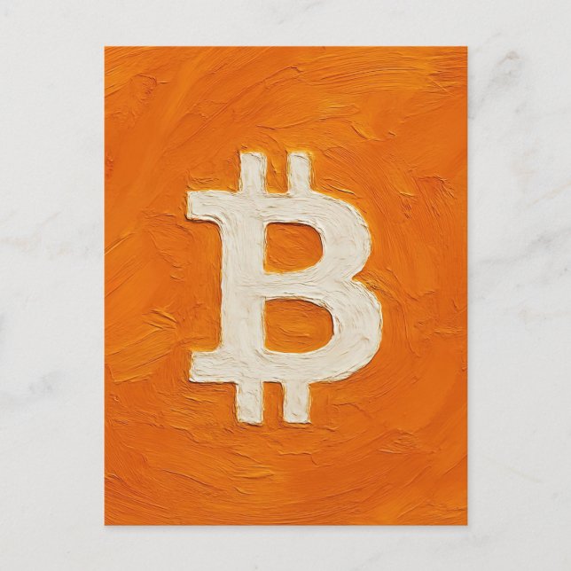 Carte Postale Bitcoin Standard (Pétrole, Style : 1) (Devant)