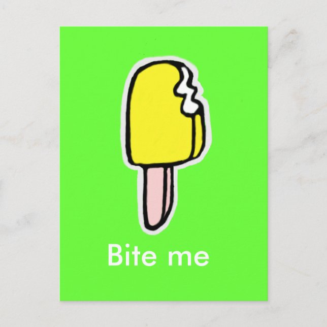 Carte Postale Bite me (Devant)