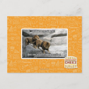 Carte Postale Bite me is just an expression!