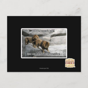 Carte Postale Bite me n'est qu'une expression !