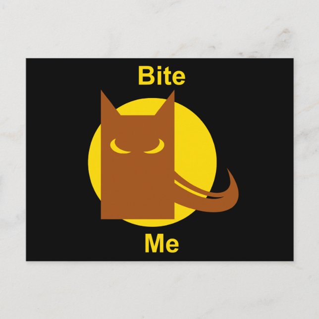 Carte Postale Bite-moi (Devant)