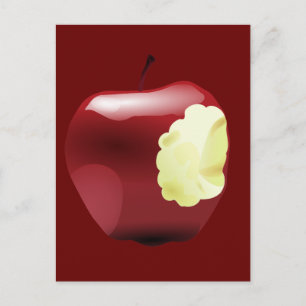 Carte Postale Bitten Apple