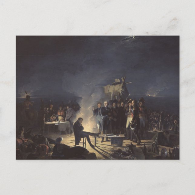 Carte Postale Bivouac de Napoléon avant Wagram (Devant)
