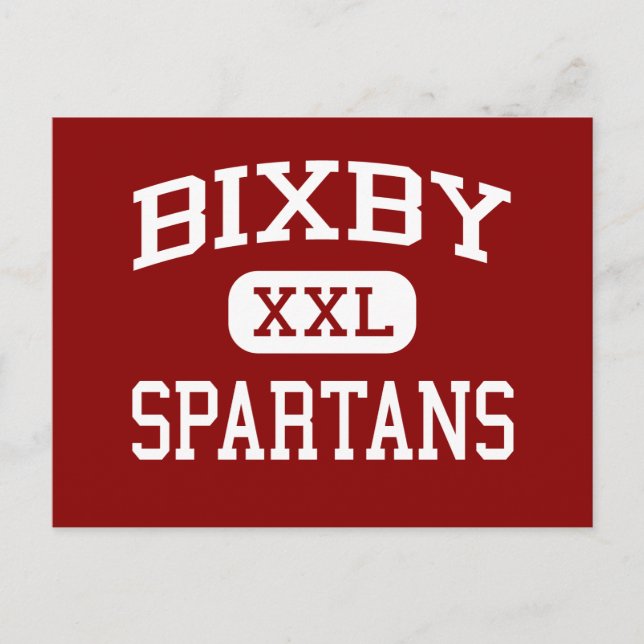 Carte Postale Bixby - Spartans - collège - Bixby Oklahoma (Devant)