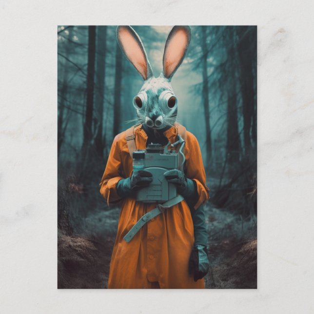 Carte Postale Bizarre lapin (Devant)