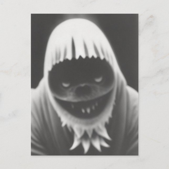 Carte postale Bizarre Monster Halloween (Devant)