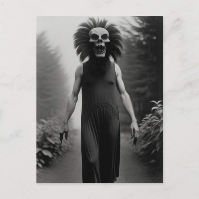 Carte postale Bizarre Monster Halloween (Devant)