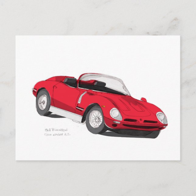 Carte Postale Bizzarrini 5300 Spyder S.I. (Devant)