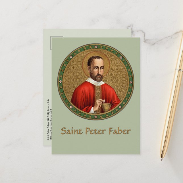 Carte postale (BK 051) de St. Pierre Faber (Devant/Arrière en situation)