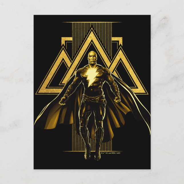Carte Postale Black Adam Triangular Pillar Graphic (Devant)