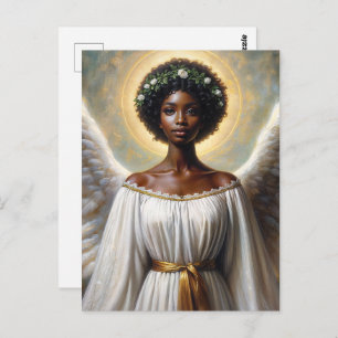 Carte Postale Black Angel Woman Art Inspirant