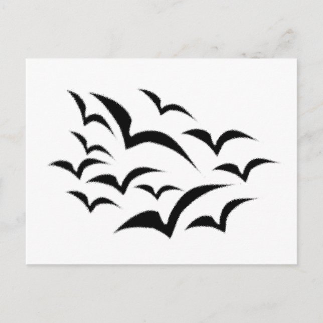 Carte postale Black Bat Cloud (Devant)