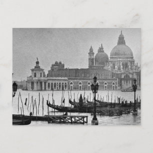 Carte Postale Black Blanc Grand Canal Venise Italie Voyage
