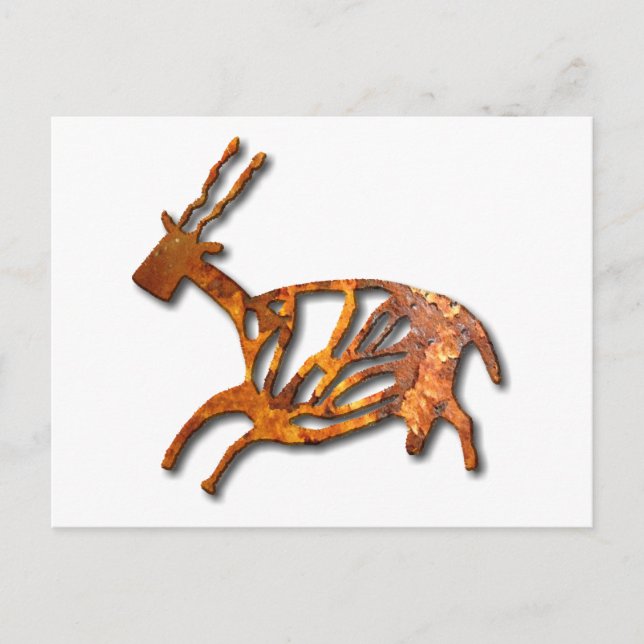 Carte Postale Black Buck - rouille (Devant)