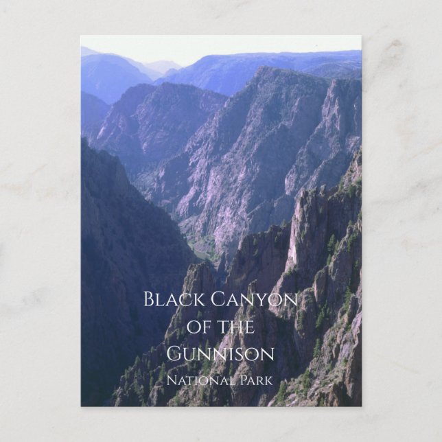 Carte Postale Black Canyon of the Gunnison Parc national (Devant)