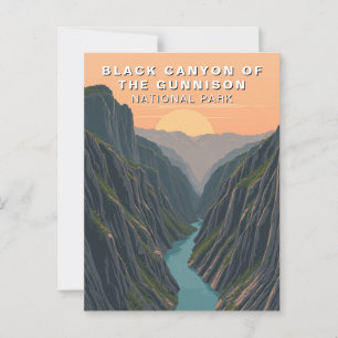 Carte Postale Black Canyon of the Gunnison Travel USA