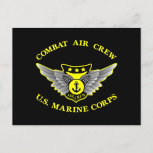 Carte Postale Black Combat Air Crew