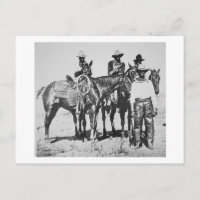 Black Cowboys à Bonham, Texas, vers 1890 (photo b/