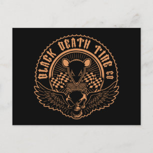 Carte Postale Black Death Tire Co. -Ou