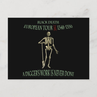 Carte Postale Black Death World Tour Design original