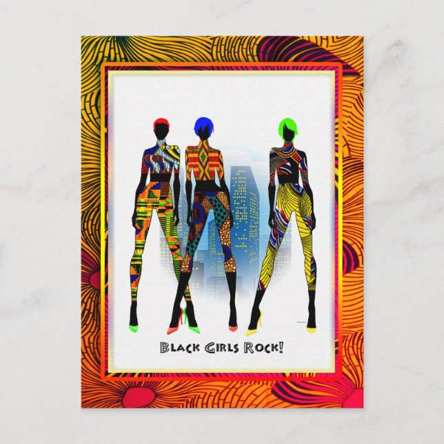 Carte Postale Black Girls Rock ! (Devant)