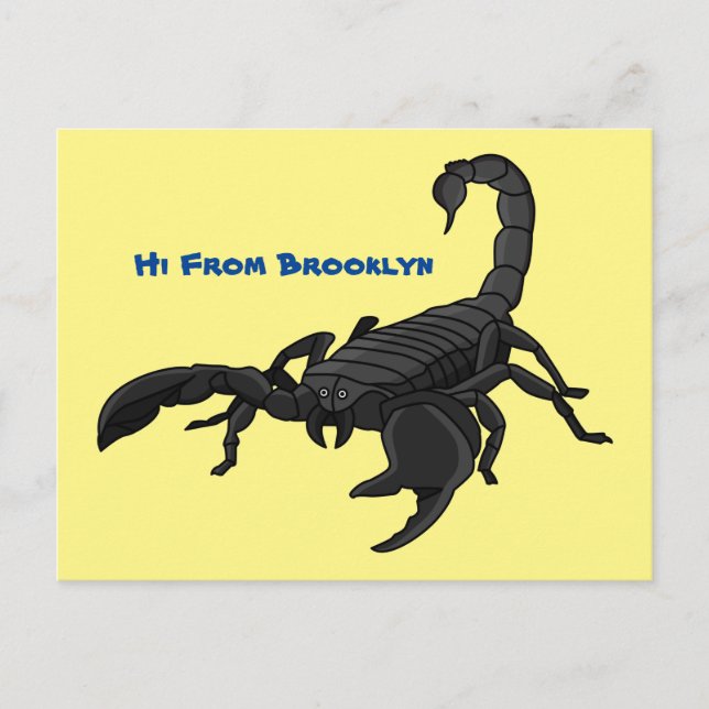 Carte Postale Black hungry scorpion (Devant)
