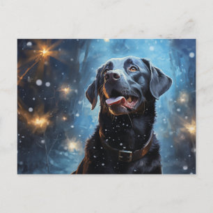 Carte Postale Black Labrador Retriever