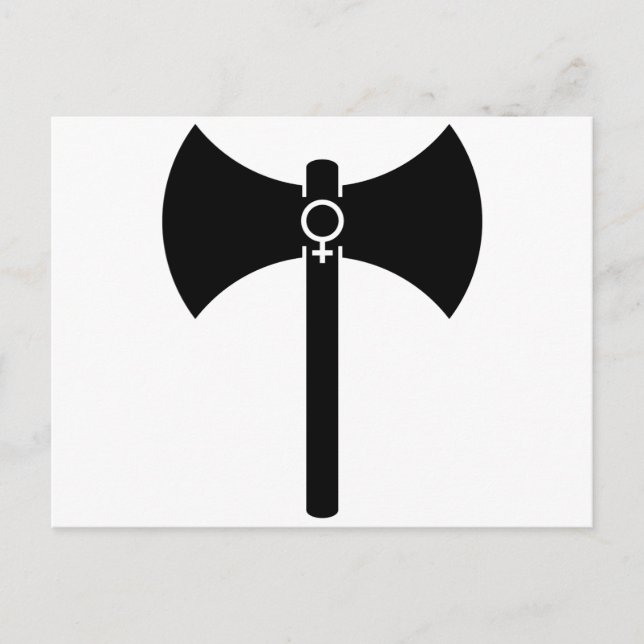 Carte Postale Black Labrys (Devant)