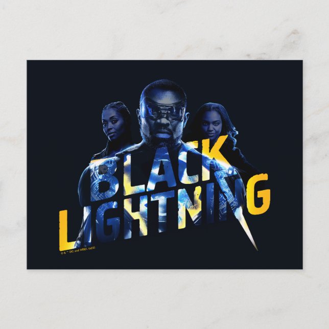 Carte Postale Black Lightning Heroes (Devant)