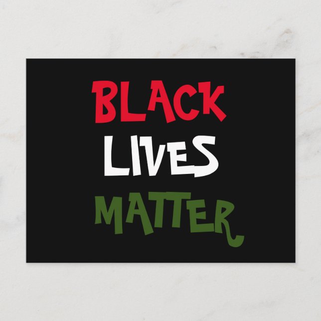 Carte postale Black Lives Matt (Devant)