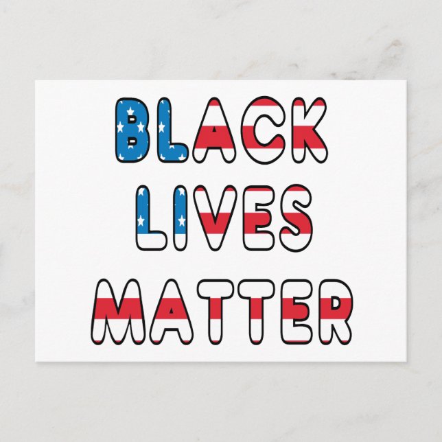 Carte Postale Black Lives Matter BLM (Devant)