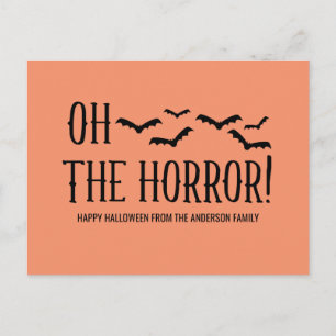 Carte postale Black Oh The Horror Halloween