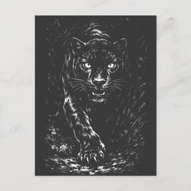 Carte Postale Black Panther — par BurnsInHell (Devant)