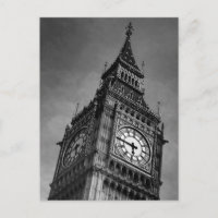 Black & White Big Ben Europe Travel Art Photograph