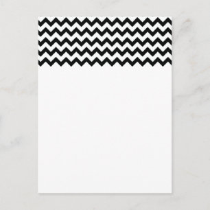 Carte postale Black White Chevrons
