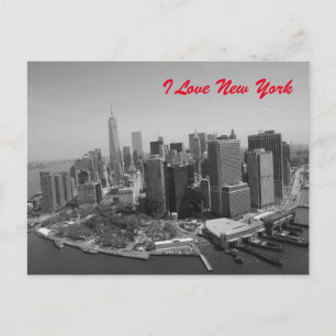 Carte Postale Black White Love New York City