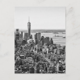 Carte Postale Black White New York City Skyline
