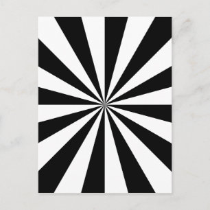 Carte Postale Black & White Star Burst