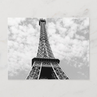 Carte Postale Black & White Vintage Paris Tour Eiffel