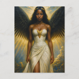 Carte Postale Black Woman Angel With Grecian Aesthetic
