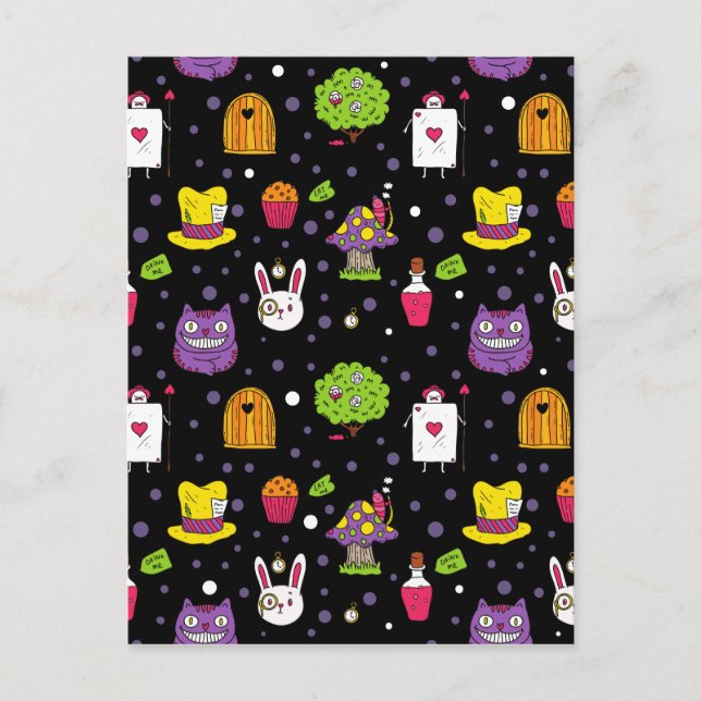 Carte Postale Black Wonderland (Devant)