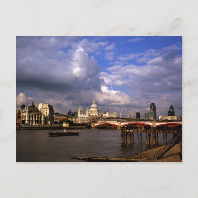 Carte Postale Blackfriars Bridge et la cathédrale Saint-Paul (Devant)