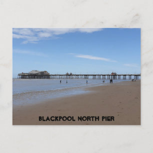 Carte Postale Blackpool Beach & North Pier