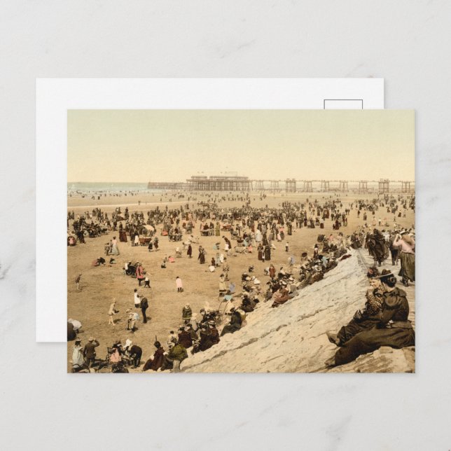 Carte Postale Blackpool IV, Lancashire, Angleterre (Devant / Derrière)