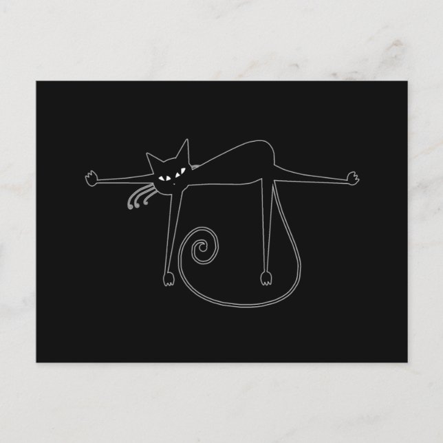 Carte Postale Blacksy Kitty 8 (Devant)