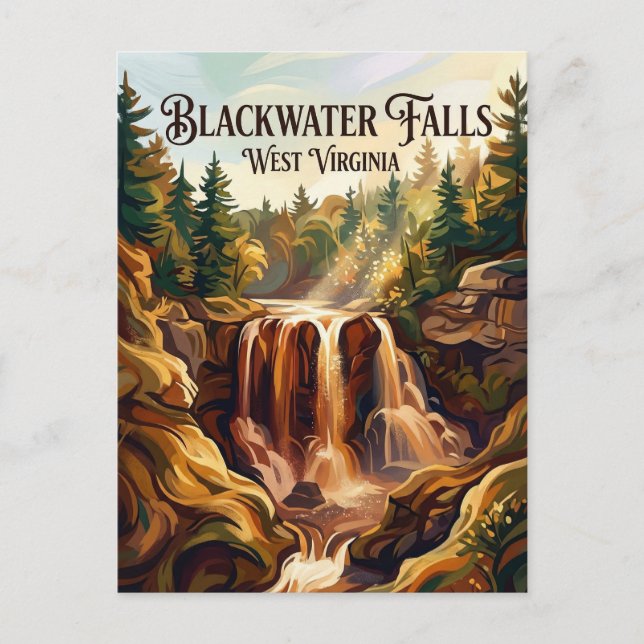 Carte Postale Blackwater Falls State Park Virginie-Occidentale (Devant)