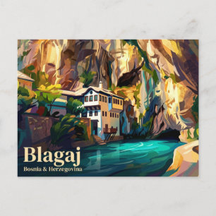 Carte Postale Blagaj Tekke Bosnie-Herzégovine